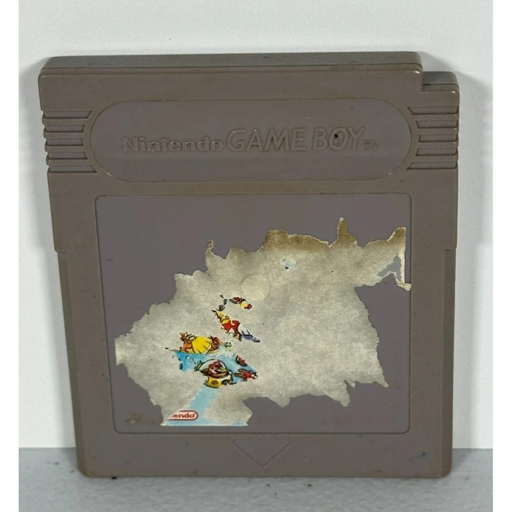 Super Mario Land (Nintendo Game Boy, 1989) Authentic Damaged Label Tested Works